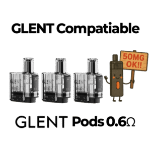 Glent 0.6 ohm Pods. Buy it now at JZVapes in South Korea
