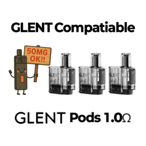 Glent 1.0 ohm Pods. Buy it now at JZVapes in South Korea