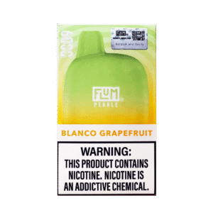 Fresh citrus grapefruit flavor 밝고 산뜻한 자몽 감성이 담긴 Pebble Blanco Grapefruit 패키지 이미지.