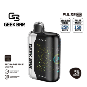 Ultra-cool mint flavor with sharp icy finish — 강렬한 민트 쿨링과 깔끔한 베이핑을 느낄 수 있는 Geek Bar Pulse X Miami Mint 5% 디바이스