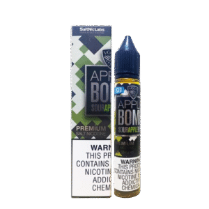 Cool sour apple inhale layered with sweet candy notes — 차갑게 퍼지는 사과향과 선명한 그린 라벨을 담은 VGOD 아이스드 애플 밤 패키지