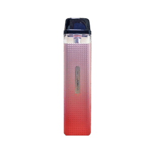 “Soft sakura pink metallic finish with compact pod design — 벚꽃 핑크톤과 미니멀한 라인이 조화된 Vaporesso XROS Mini Sakura Pink 디바이스 이미지.