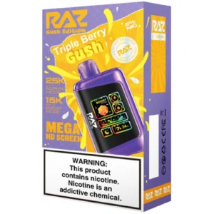 RAZ 거쉬 에디션 트리플 베리 거쉬 5% 솔트 니코틴 일회용 전자담배 | 최대 25