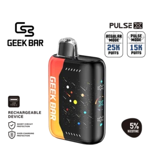 긱바 펄스 X 오렌지 드래곤 일회용 전자담배 | 오렌지 드래곤프루트 맛 | 고농도 5% 솔트 니코틴 | 25