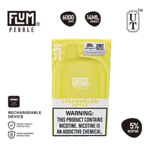 Flum Pebble StrawMelon Apple 5% Disposable Vape
