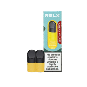 Sweet tropical fruit aroma blended with clean cooling effect — 옐로우·트로피컬 디자인이 조화된 Hawaiian Sunshine 패키지 이미지.