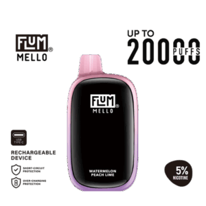 FLUM Mello 20k – Watermelon Peach Lime (5%)