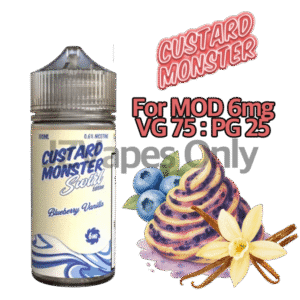 Blueberry Vanilla By Custard Monster 100mg-6mg-Mod